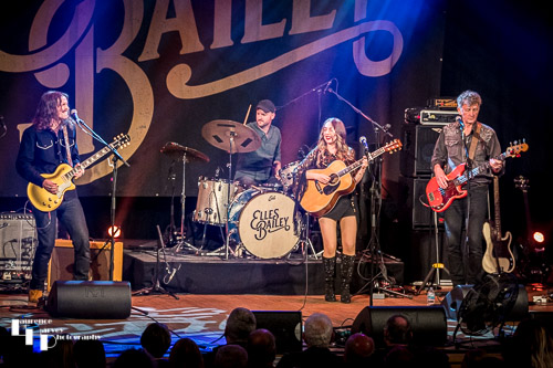 Demi Marriner & her band on stage at The Apex