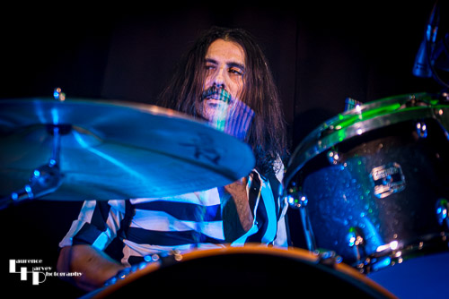 Dave Traina on drums