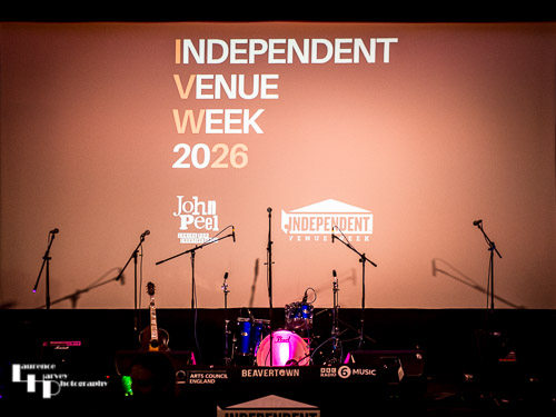 Stage projection pre gig