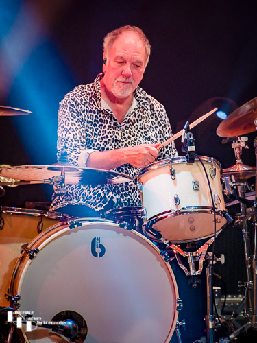 Pete Jupp on drums
