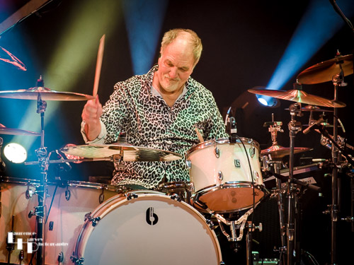 Pete Jupp on drums