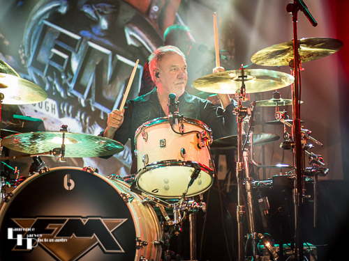 Pete Jupp on drums