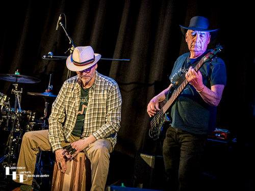 Miles Steeden on bass & Mark Jones on Cajon drum