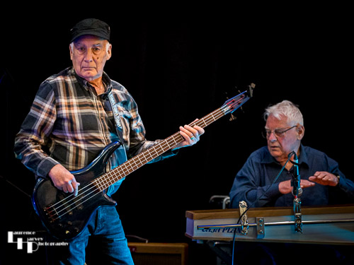 Miles Steeden on bass & Brian Hewkin on percussion