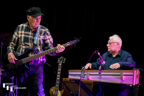Miles Steeden on bass & Brian Hewkin on percussion