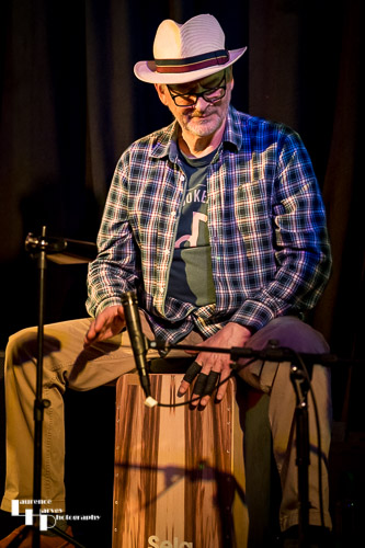 Mark Jones on Cajon drum