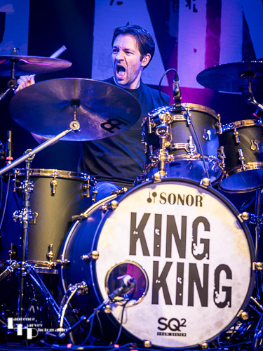Jon Lodge on drums