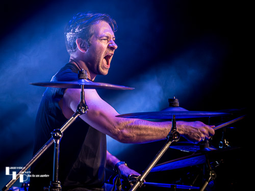 Jon Lodge on drums