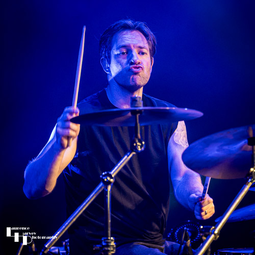 Jon Lodge on drums