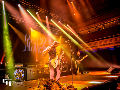 Laurence Jones & his band on stage at The Apex