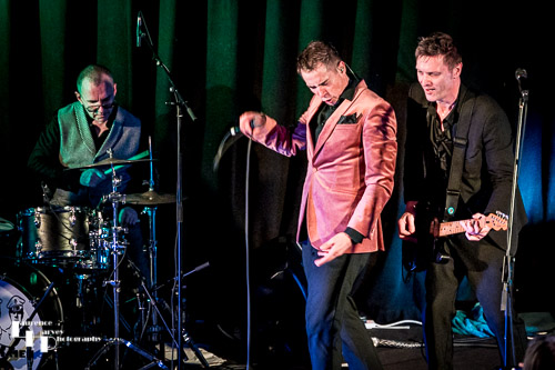 Jamie Smy on vocals, Adam Norsworthy on guitar, Mike Roberts on drums