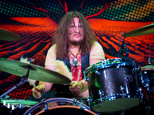 Dylan Turner on drums