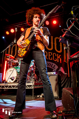 Henry James (Schneekluth) on backing vocals & guitar