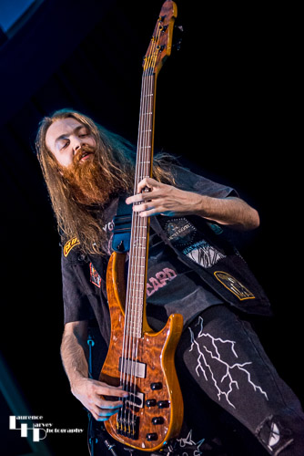 Callum Mitchell on bass