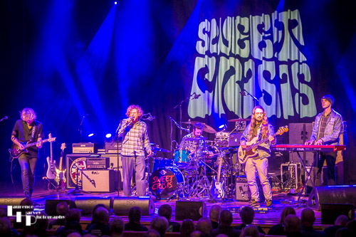 Sweet Crisis on stage at The Apex