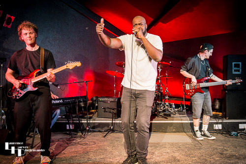 Steppers Division on stage at The Banham Barrel