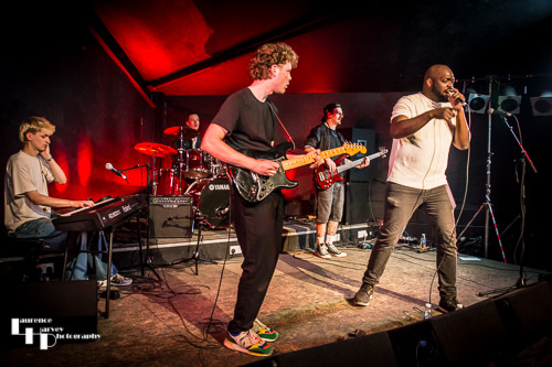 Steppers Division on stage at The Banham Barrel