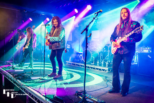 Shaman's Harvest on stage at The Waterfront