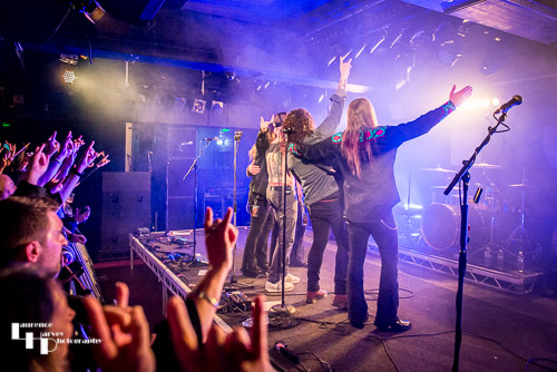 Shaman's Harvest on stage at The Waterfront