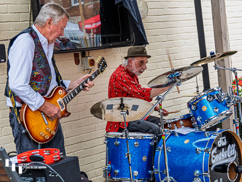 Tony Harris on guitar, Ed Marks on drums