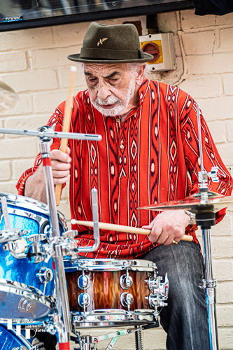 Ed Marks on drums