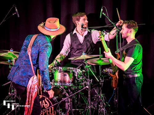 Thomas Heppell & his band on stage at The John Peel Centre