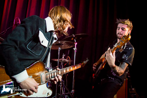 Toby Lee on vocals & lead guitar, Sam Collins on bass