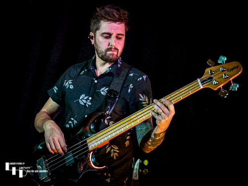 Sam Collins on bass