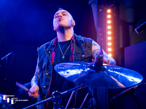 Nicky Waters on drums