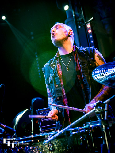 Nicky Waters on drums