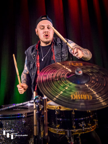 Nicky Waters on drums