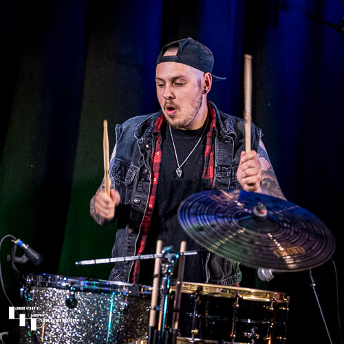 Nicky Waters on drums