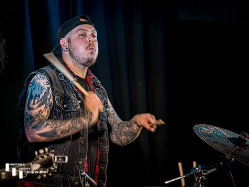 Nicky Waters on drums