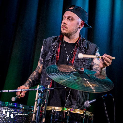 Nicky Waters on drums