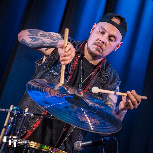 Nicky Waters on drums