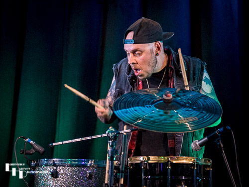 Nicky Waters on drums