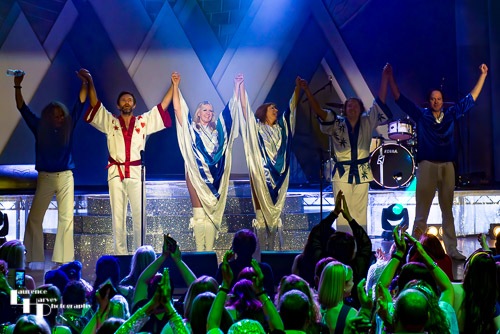 Voulez Vous on stage at The Apex