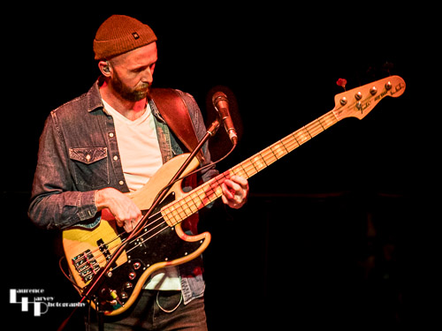 Harry Mackaill on bass