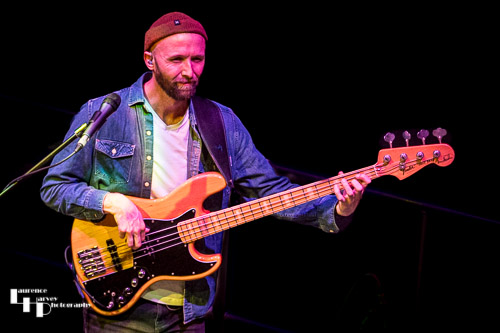 Harry Mackaill on bass