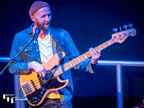 Harry Mackaill on bass