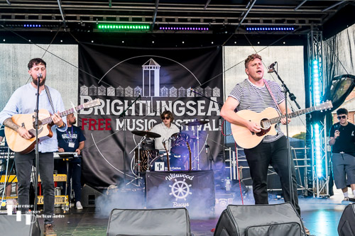 Wilswood Buoys on stage at Brightlingsea Music Festival