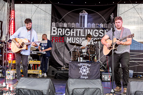 Wilswood Buoys on stage at Brightlingsea Music Festival