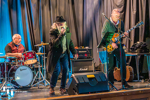 Wensum Blues Band on stage at Rackheath Village Hall
