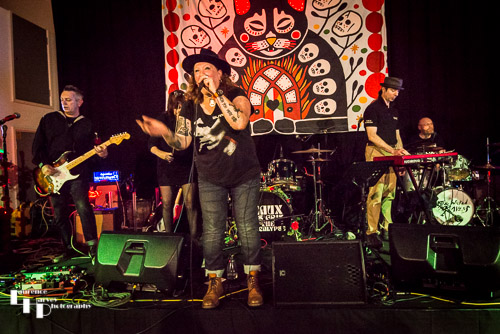 The Wicked Ravens on stage at The John Peel Centre