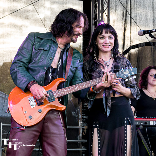 Grace Bond on vocals, Aaron Bond on guitar & vocals