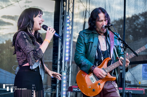 Grace Bond on vocals, Aaron Bond on guitar & vocals