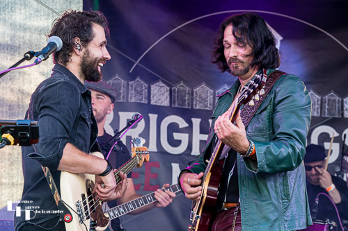 Aaron Bond on guitar, Adam Bowers on bass