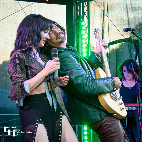 Grace Bond on vocals, Aaron Bond on guitar & vocals