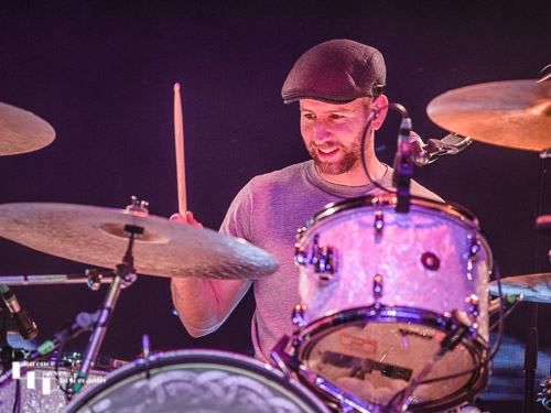 James 'Foxy' Fox on drums