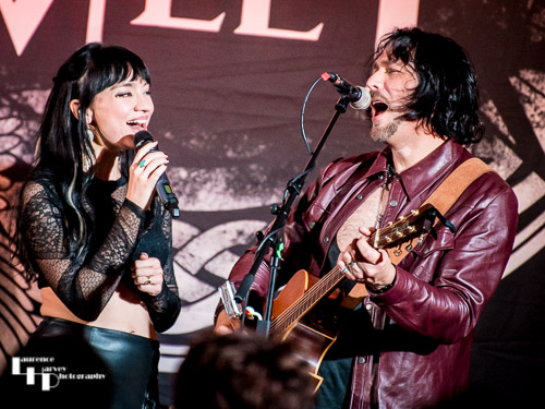 Grace Bond on vocals, Aaron Bond on guitar & vocals